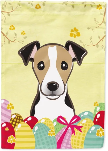 Miniatura 71 de Caroline's Treasures BB1920CHF - Bandera de caza de huevos de Pascua con diseño de bulldog francés, para casa, gran porche, para colgar en la pared