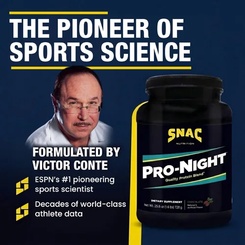 Miniatura 2 de SNAC Pro-Night - Mezcla de proteínas en polvo, proteína en polvo de calidad para hombres y mujeres, recuperación nocturna, suplemento alto
