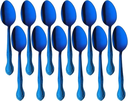 Miniatura 28 de Juego de 12 cucharas de café, mini cucharas de café, cucharas de espresso de acero inoxidable, cucharas pequeñas para postre, té, aperitivo, 4.6