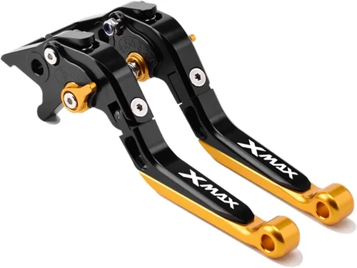 Miniatura 24 de Palancas de freno de embrague de motocicleta plegables extensibles para Yamaha Xmax X-MAX 125 250 300 400 mango de frenos ajustable (color : 1)