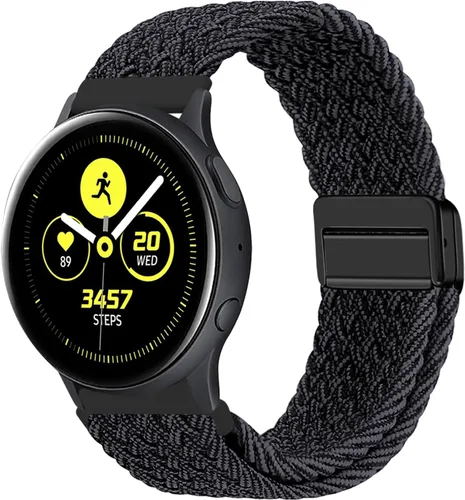Miniatura 8 de MroTech Correa de 0.787 in compatible con Samsung Galaxy Watch 4 5 6 Band 1.732 in 1.575 in/6 Classic 1.693 in 1.850 in/5 Pro Band 1.772 in/4 Negro