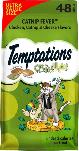 Miniatura 16 de Temptations MixUps Golosinas crujientes y suaves para gatos, sabor fiebre de hierba gatera, 30 onzas