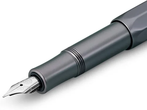 Miniatura 3 de Kaweco AL SPORT Pluma estilográfica Antracita I Pluma metálica premium para cartuchos de tinta de 13 cm I Plumín: M (Mediano)