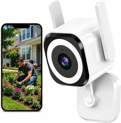 Cámara 2K para Seguridad del Hogar, Cámaras de Seguridad 5G para Exteriores/Interiores, Cámara de Monitoreo para Bebés para