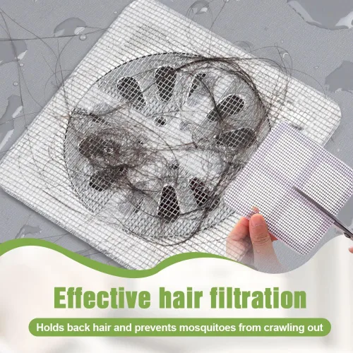 Miniatura 4 de Atrapa cabello desechable para drenaje de ducha, protector de drenaje de baño, calcomanías de drenaje de cabello desechables para ducha, cocina