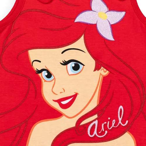 Miniatura 5 de Disney Princess Ariel Moana Jasmine Rapunzel Belle - Camiseta gráfica y pantalones cortos para niñas de bebé a niño pequeño