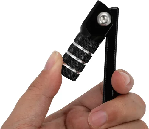 Miniatura 8 de JFG RACING Palanca de cambios para motocicleta, palanca de cambio plegable CNC para CRF 110 CRF110F 2013-2023 TTR 110 08-09 11-21 Negro