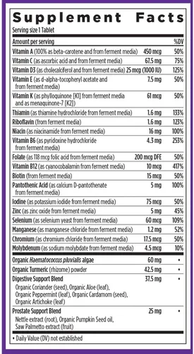 Miniatura 6 de New Chapter One Daily Every Man's Multivitamin 55+ - Ofrece apoyo para la vista, el sistema inmunológico y la energía celular* - Contiene