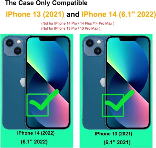 Miniatura 3 de Designed for iPhone 14 & Apple iPhone 13 Cases,Heavy-Duty Tough Rugged Lightweight Slim Shockproof Protective Men Women Phone Case Cover for iPhone