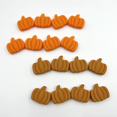 Miniatura 3 de 16 cuentas de calabaza de silicona para festivales, cuentas focales en forma de calabaza para manualidades, cuentas focales para bolígrafos