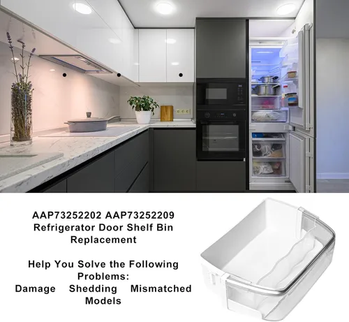 Miniatura 7 de AAP73252202 AAP73252209 - Contenedor para puerta de refrigerador (derecha) sustituye a AAP73252201 AAP73252206 AAP73252211 PS3637058 AP5602939