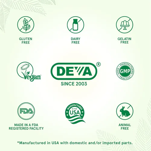 Miniatura 5 de DEVA Vitaminas veganas tabletas de glucosamina, botella de 90