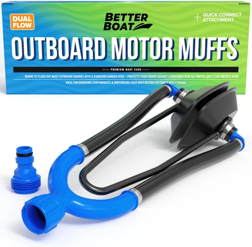 Orejeras para Motor de Barco, Kit de Enjuague para Motor Fuera de Borda e Intraborda I/O, Adaptador de Manguera Enjuagador de Orejas para