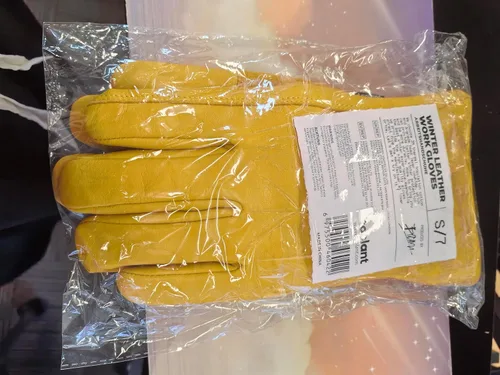 Miniatura 7 de toolant Guantes de trabajo de cuero de invierno, forro Thinsulate cálido 3M para trabajo en clima frío, guantes con aislamiento térmico Amarillo