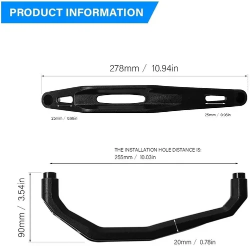 Miniatura 2 de Reposabrazos de pasajero de motocicleta, accesorios de motocicleta, reposabrazos trasero para pasajero, mango de asiento, reposabrazos para Y&AMAHA