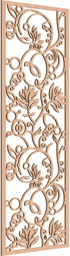 Miniatura 139 de 9 3/8"W x 24 3/8"H x 1/4"T Caspio Decorativos Paneles De Pared De Madera De Calado, Roble Rojo rojo (Red Oak)