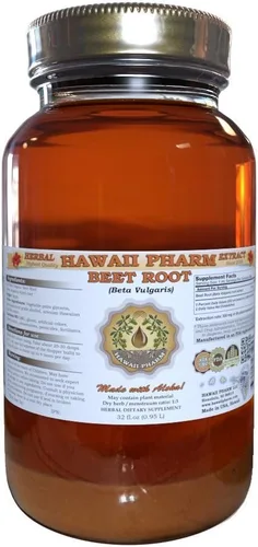 Miniatura 7 de HawaiiPharm Extracto líquido de raíz de remolacha, suplemento de tintura de raíz de remolacha orgánica (Beta Vulgaris), 2 onzas
