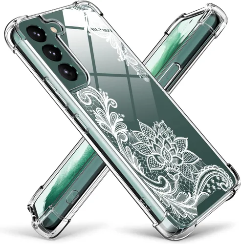Miniatura 8 de KIOMY Funda transparente para Samsung Galaxy S22 5G a prueba de golpes con bolsas de aire, esquinas de diseño híbrido, parte trasera de Magnético