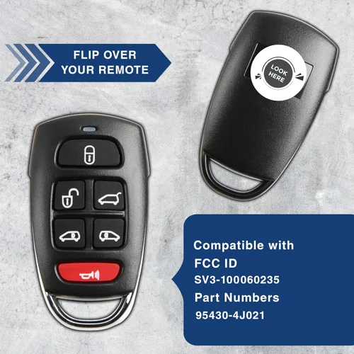 Miniatura 5 de KeylessOption Alarma remota del llavero del coche de la entrada sin llave para Hyundai Entorage Kia Sedona Mini Van SV3-100060235