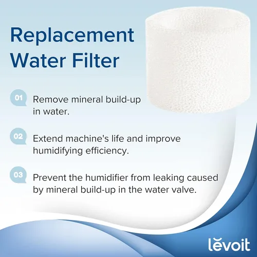 Miniatura 7 de LEVOIT LV600S Humidificadores inteligentes de niebla cálida y fría y almohadillas aromáticas, paquete de 16, filtros de repuesto para humidificador