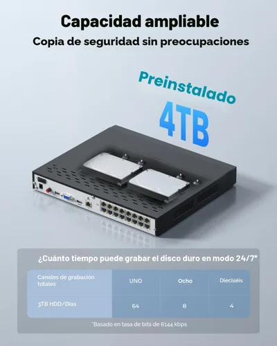 Miniatura 3 de Reolink - Grabadora de video en red PoE.