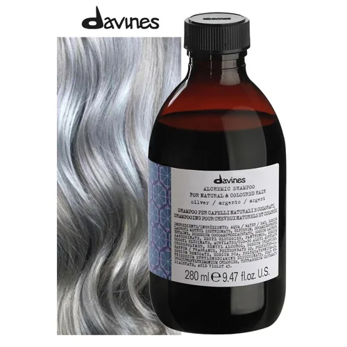 Miniatura 2 de Davines Champú alquimico, limpieza segura para cabello teñido, 6 tonos vibrantes para iluminar e intensificar Plateado