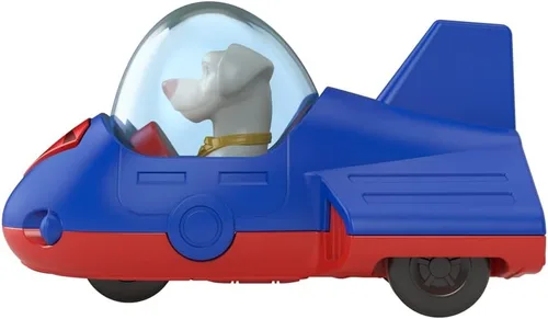 Miniatura 4 de Fisher-Price - Vehículos de superhéroes de metal fundido a presión inspirados en la película DC League of Superpets – Krypto Superdog Red and Blue