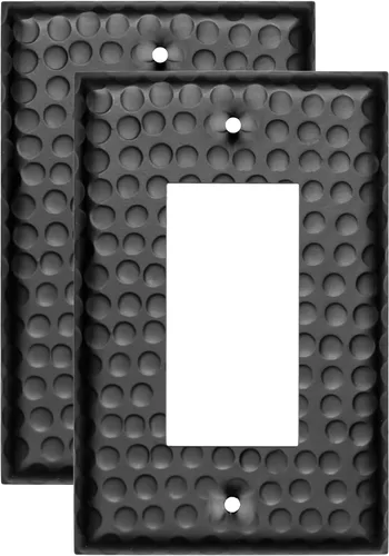 Miniatura 22 de Monarch Abode placa de pared basculante de una banda, placa de pared de cobre puro martillado a mano para un solo interruptor, cubierta decorativa