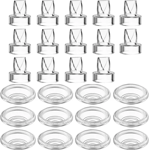 Paquete de 14 válvulas de pico de pato y 12 unidades de diafragma de silicona compatibles con Momcozy S9 Pro / S12 Pro/Momcozy S9 S12 sacaleches
