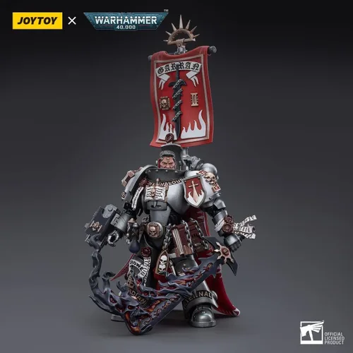 Miniatura 5 de LEBOO JOYTOY Warhammer 40K Grey Knights Castellan Crowe 1/18 Figura de acción Warrior Joy Modelos de juguete
