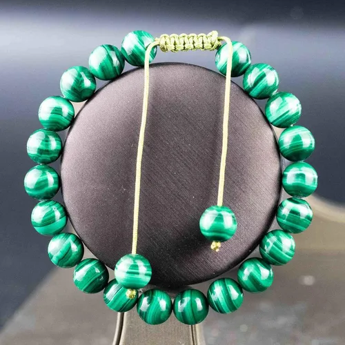 Miniatura 2 de DAZCOLO Pulsera de gemas hecha a mano con piedras preciosas de macramé ajustable de 0.315 in, cuentas redondas, cristales de cuarzo