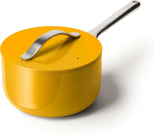 Miniatura 12 de Caraway Sartén antiadherente de cerámica con tapa (3 cuartos de galón), no tóxico, sin PTFE ni PFOA, apto para horno y compatible con todas