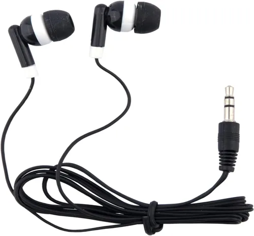 Auriculares al por mayor a granel 50 unidades de auriculares empaquetados individualmente para escuelas, aulas, estudiantes, bibliotecas,