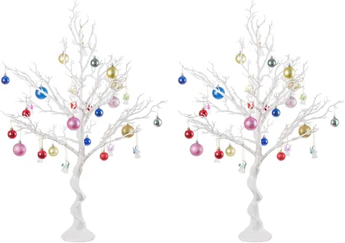 Miniatura 8 de NUPTIO Árbol Artificial Negro de Halloween: 22.8 pulgadas de Alto Exhibidor de Ornamentos Navideños Árboles Falsos Manzanita Ramas Decorativas