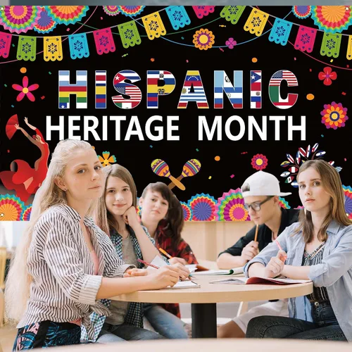 Miniatura 6 de Decoraciones del mes de la herencia hispana, pancarta latinoamericana, decoraciones para el aula española, decoraciones del mes nacional