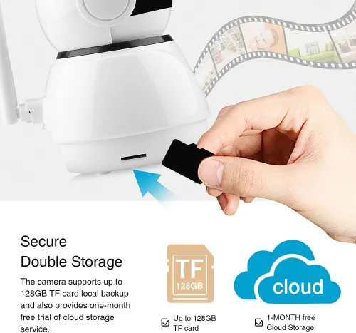 Miniatura 2 de Tarjeta de memoria TF de 128 GB Clase 10 FAT32 de alta velocidad de lectura/escritura para cámara de seguridad Dash Cam 24/7 grabación