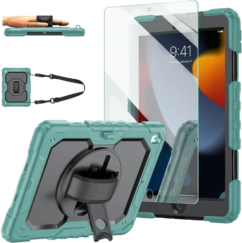 Miniatura 16 de Funda para iPad de 9ª/8ª/7ª generación, funda para iPad 10.2 2021/2020/2019, [a prueba de niños] ambison funda protectora de cuerpo completo
