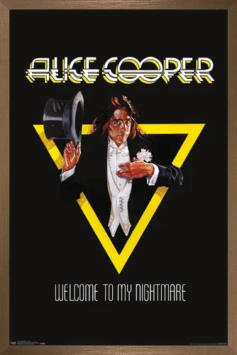 Miniatura 13 de Trends International Alice Cooper - Póster de pared de bienvenida, 14.725 x 22.375 pulgadas, versión enmarcada de madera de granero