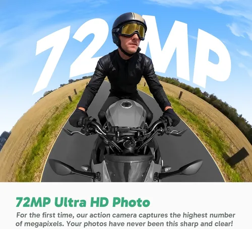 Miniatura 5 de AKASO 360 Cámara de acción resistente al clima de 360° - Video 360 de 5.7K con sensores de 1/2 pulgada de 48 MP, foto 360 de 72 MP, 360-SuperSmooth