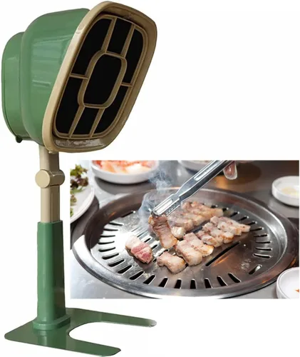 Miniatura 8 de Campana extractora portátil de 3200 RPM recargable por USB, ajuste de ángulo de altura, lavable, para el hogar, cocina, olla caliente, caravana, A