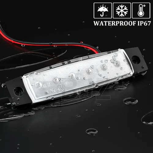 Miniatura 3 de BJZ luces LED para remolque verdes, 6 luces LED, barra de luz de señal de giro, indicador de luz de 3.8" para parte delantera y trasera