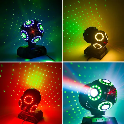 Miniatura 3 de Luz LED de Cabeza Móvil para DJ, Haz Giratorio, Luces de Escenario, Foco Puntual, Control de Sonido para Eventos, Dmx512, Iluminación de Discoteca