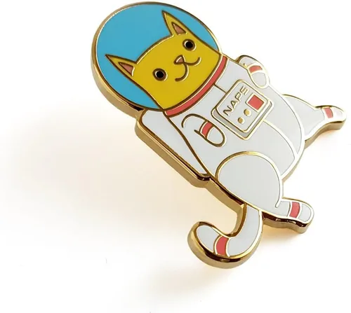 Miniatura 2 de Pinsanity Astro Cat prendedor de solapa esmaltado