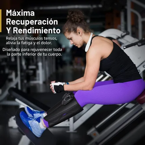 Miniatura 3 de FIT KING Masajeador de pantorrilla inalámbrico mejorado para circulación, masajeador de compresión de pierna recargable para alivio del dolor