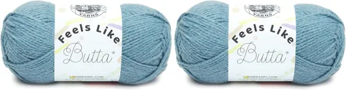 Miniatura 34 de Lion Brand Yarn - Hilo Feels Like Butta, hilo aterciopelado suave para tejer y hacer ganchillo, paquete de 1, Negro