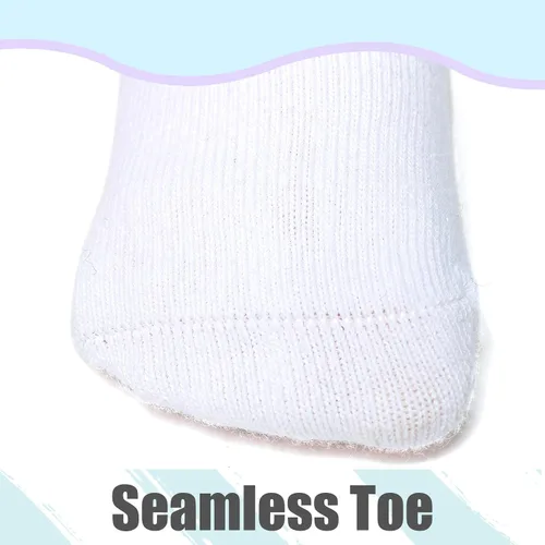 Miniatura 6 de Calcetines hasta la rodilla para bebé, calcetines altos hasta el muslo, medias de algodón sin costuras para recién nacidos, niños y niñas, 5 pares