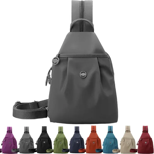 Miniatura 4 de Bolsa de viaje antirrobo 3 en 1 de alta calidad, impermeable, de 2 vías, mochila cruzada para mujer, Negro, Mediana, Moda