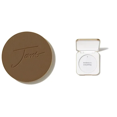 Miniatura 45 de Jane Iredale PurePressed Base Polvo Mineral de Maquillaje de Repuesto o Juego de Compacto Rellenable Polvo Prensado Semi Mate con SPF Sin Talco