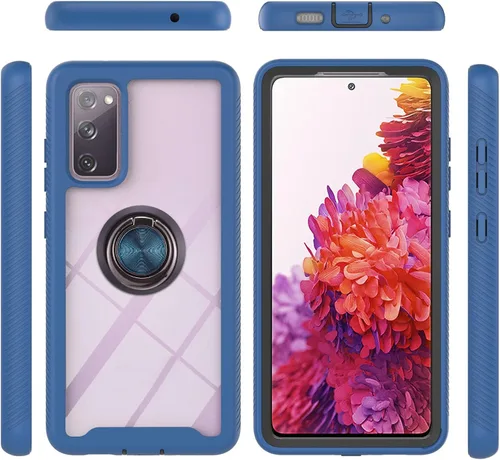 Miniatura 48 de Funda compatible con Xiaomi Poco M5s 4G, compatible con Redmi Note 10 4G / Note 10S 4G / Note 11 SE (India), funda para teléfono 3 en 1, color azul