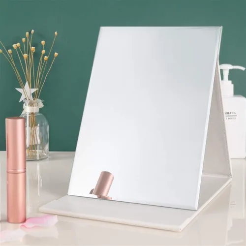 Miniatura 8 de Zcooooool Espejo Grande Portátil Super HD - Espejo Plegable de Múltiples Ángulos de Soporte Manos Libres/De Mano/Mesa 6.9x4.9 Pulgadas Blanco